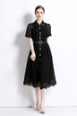 Women's Vintage Casual Elegant Midi Dress