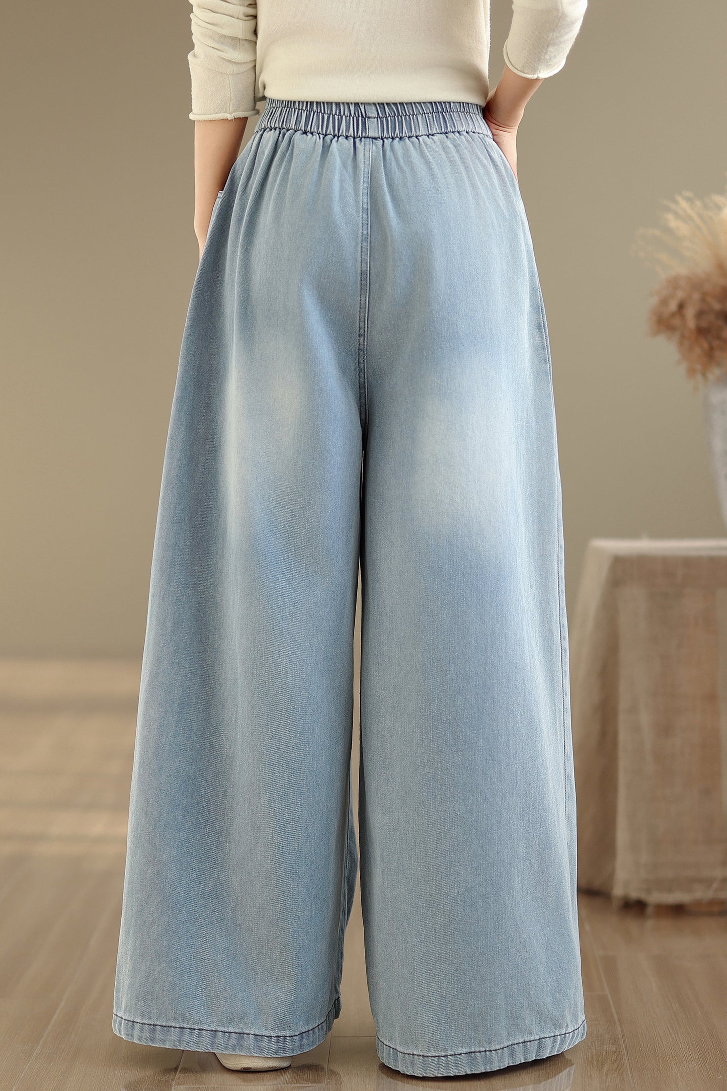 Women's Loose Jeans Baggy Wide Leg Denim Pant