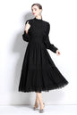 Women's Palace Long Puff Sleeve Lace Maxi Dress