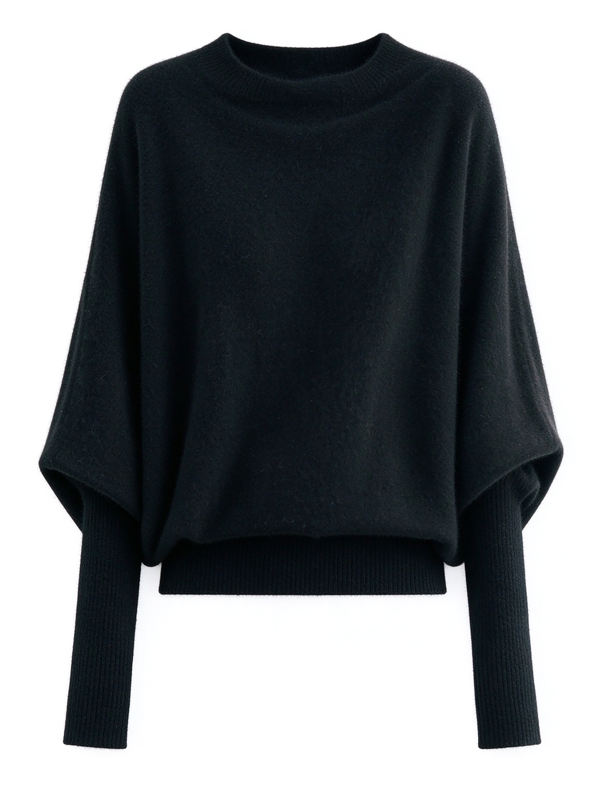 28723 Women's Batwing Sleeve Knit Sweater - LAI MENG FIVE CATS