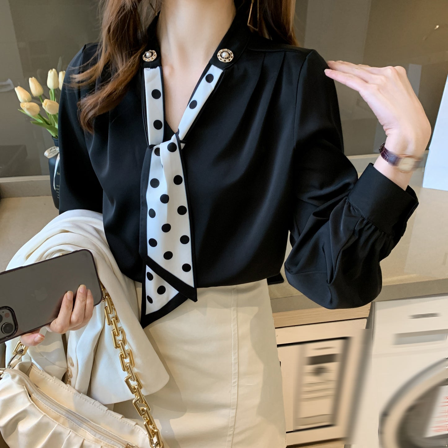 Satins Blouse – Lightweight Luxe Work-to-Evening Shirt