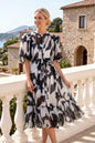 Effortless Elegance Floral Midi Dress - LAI MENG FIVE CATS