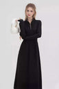 Women's Ribbed Knit  Long Sleeve Sweater Maxi Dress