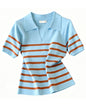 Stripe Polo Knit Top – Lightweight Everyday Statement