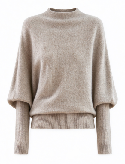 28723 Women's Batwing Sleeve Knit Sweater - LAI MENG FIVE CATS