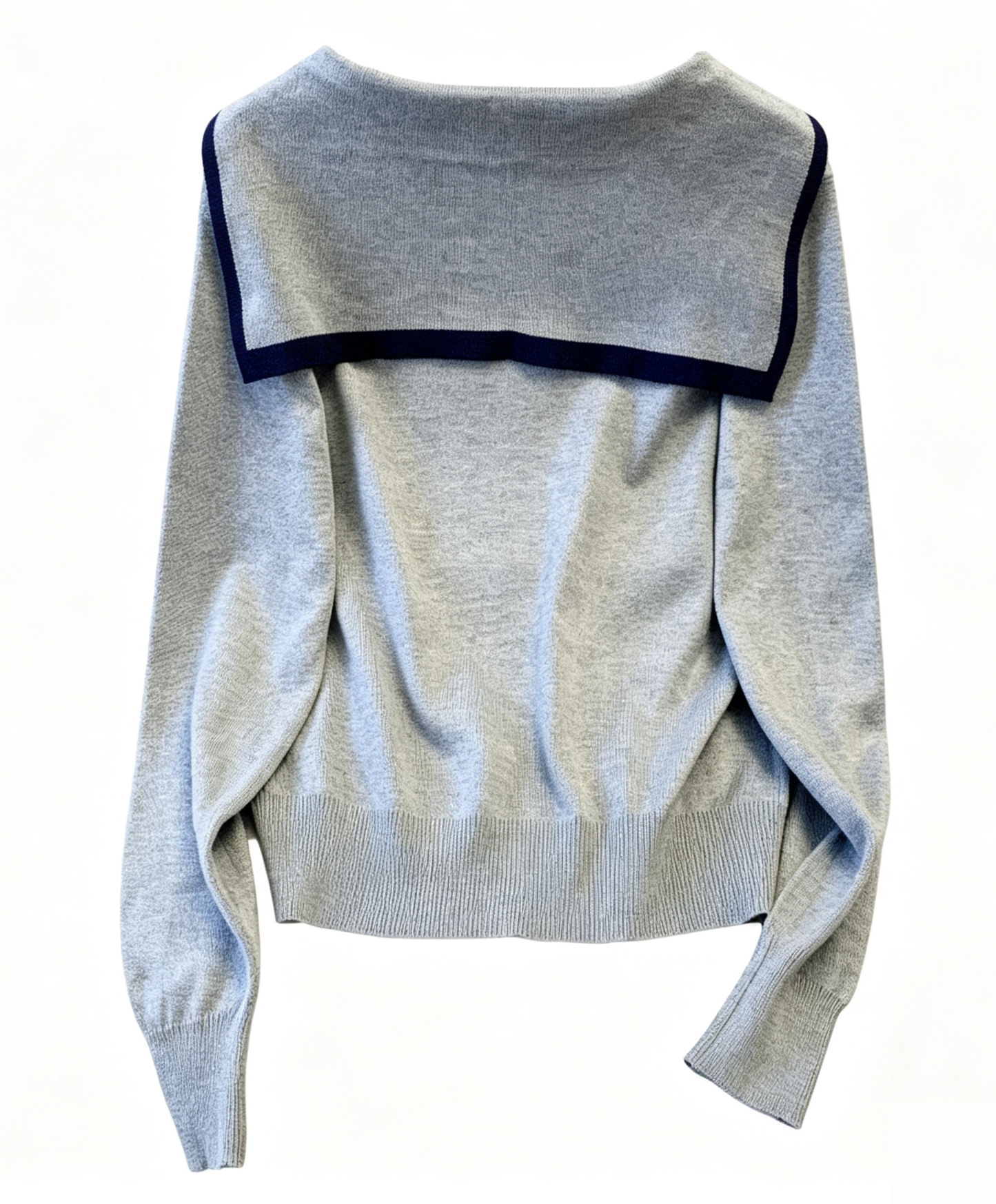 Sailor Collar Knit Top with Tie Front | Soft Early Fall Sweater