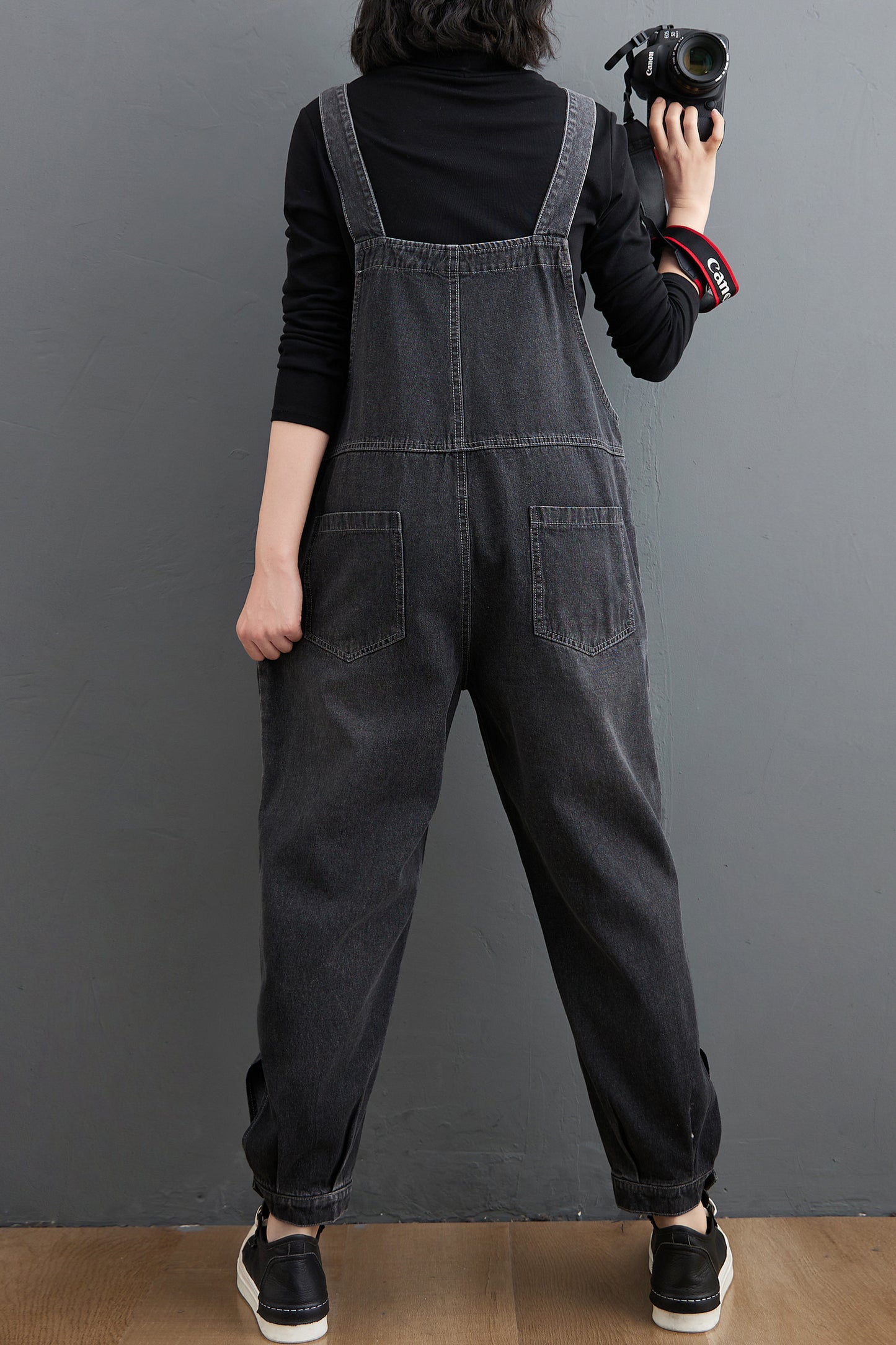 Womens Denim Bib Pants Jumpsuits Adjustable Strap Overalls