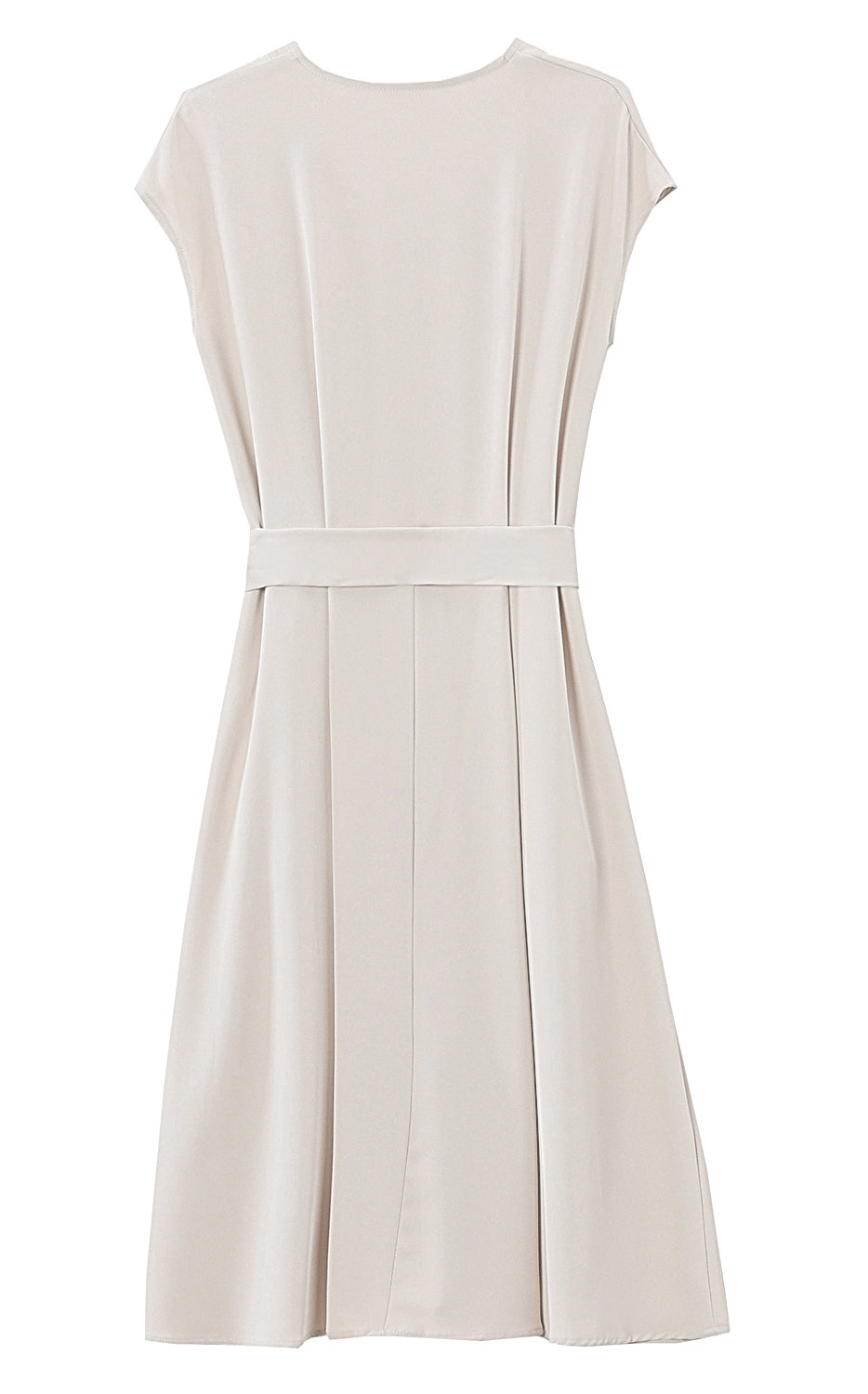 Relaxed Belted Midi Dress with Pockets