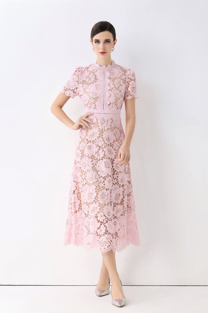Lace Midi Dress | Timeless Evening Elegance