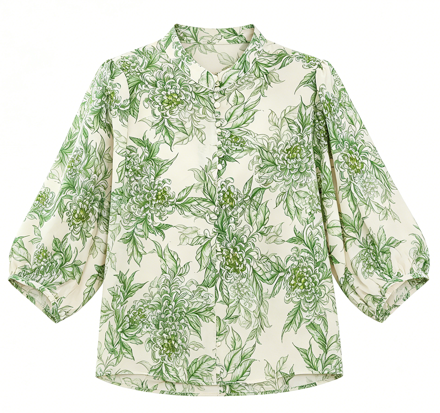 Summer Botanical Chrysanthemum Shirt