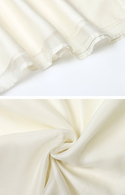 Elegant Bow Tie Pearl Accent Blouse