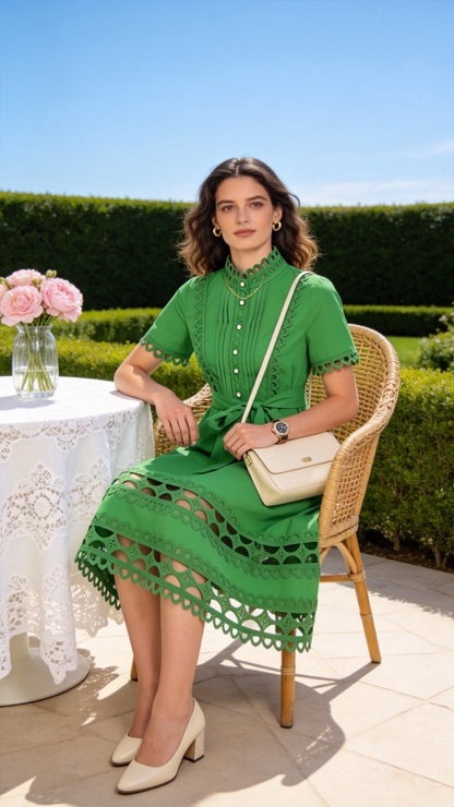 Lace Dress Outfit for Elegant Summer Days - LAI MENG FIVE CATS