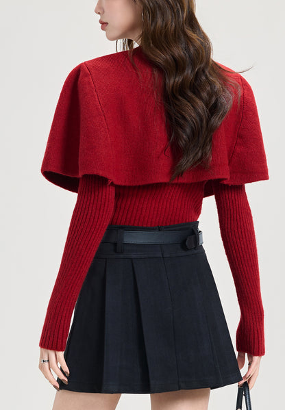 Women's 2 Piece Sets Shawl Cardigan Cape Sweater Knit Tops