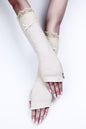 GL10-Women's Lace Bowknot Fingerless Gloves