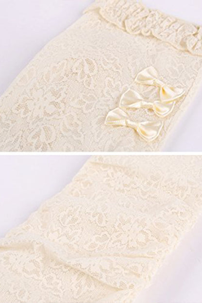 Bow Decoration Lace Long Gloves（Only 10 left）