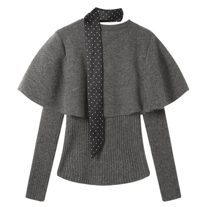 Women's 2 Piece Sets Shawl Cardigan Cape Sweater Knit Tops