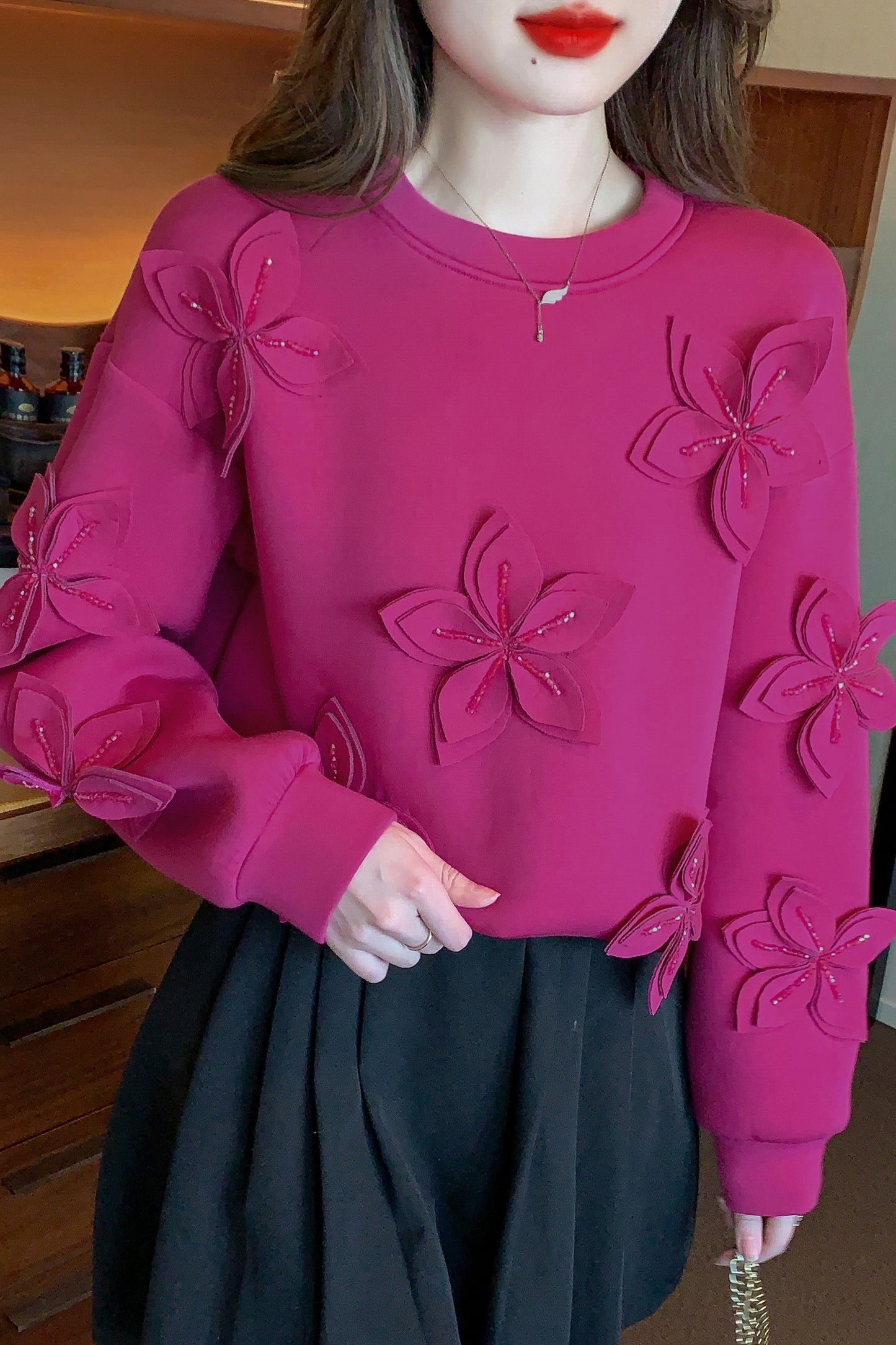 Women's Oversized Sweatshirts Hoodies 3D Floral Outfits