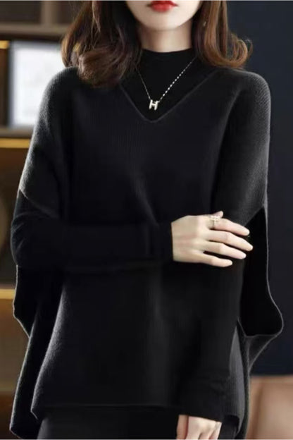 Women's Sweater Vest Sleeveless V Neck Oversized Knit Top