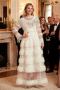 Royal Romance Beads Embroidery Tassels Embellished Cake Dress