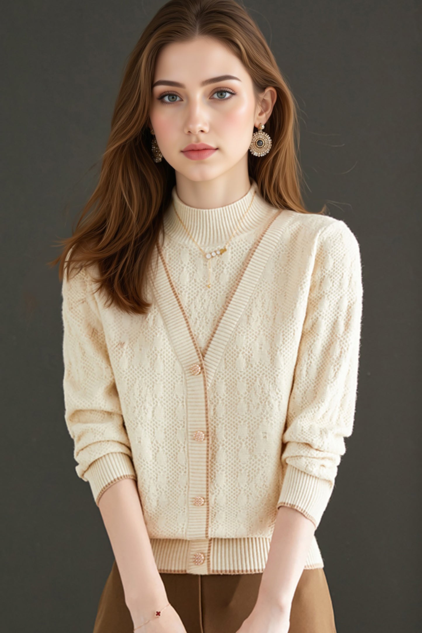 Women's Knit Sweater Lightweight 2 in 1 Dressy Pullover Tops