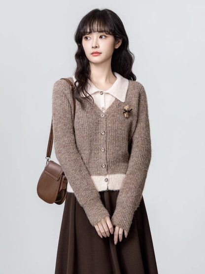 Women's Sweater Cardigan Knit Long Sleeve Button Outfits