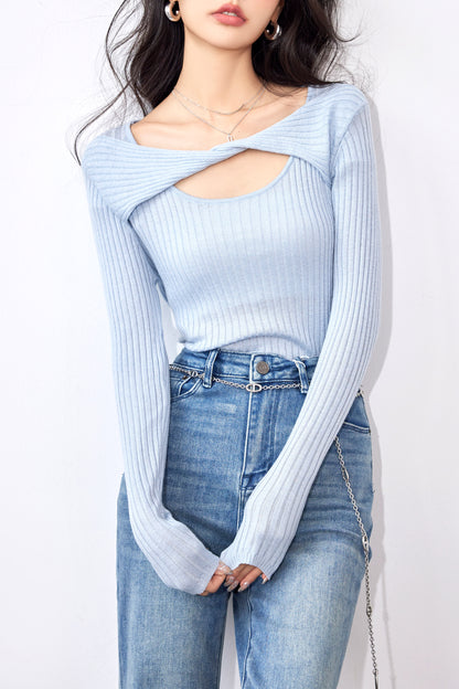 Women's Knit Sweater Tunic Tops