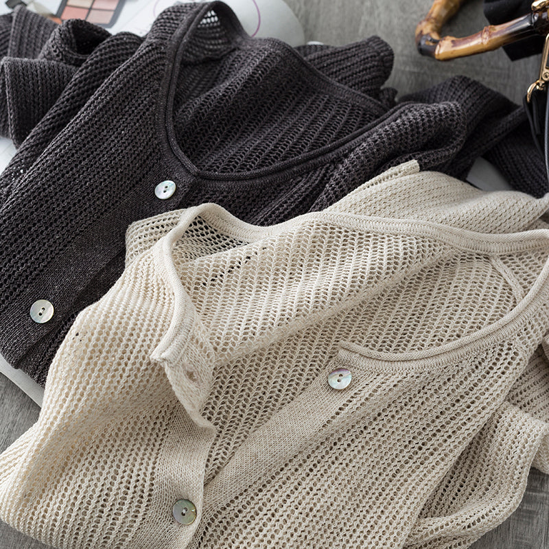 Lightweight Open-Knit Cardigan – Summer Layering Essential