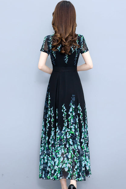 Maryam Green Floral Print Dress