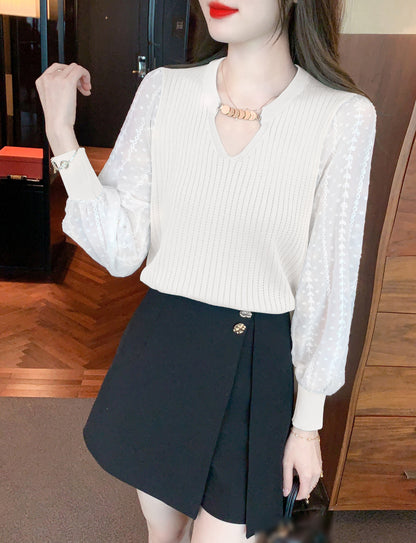 Women's Pullover Sweaters Knit Tops Casual Blouse