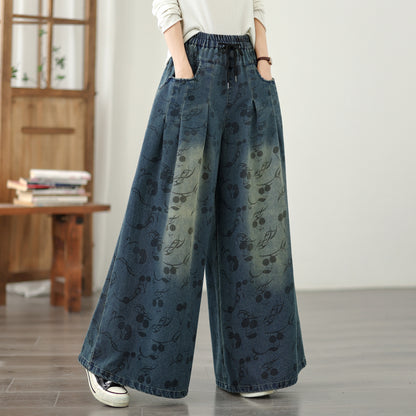 Women's Loose Jeans Baggy Wide Leg Denim Pants