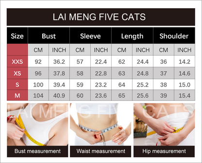 ESY-Women's Shirt Print Long Sleeve Button Blouse - LAI MENG FIVE CATS