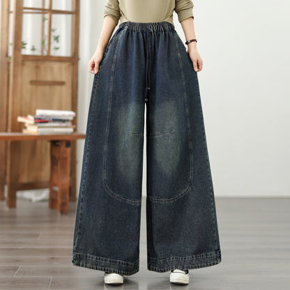Women's Loose Jeans Baggy Wide Leg Denim Pants