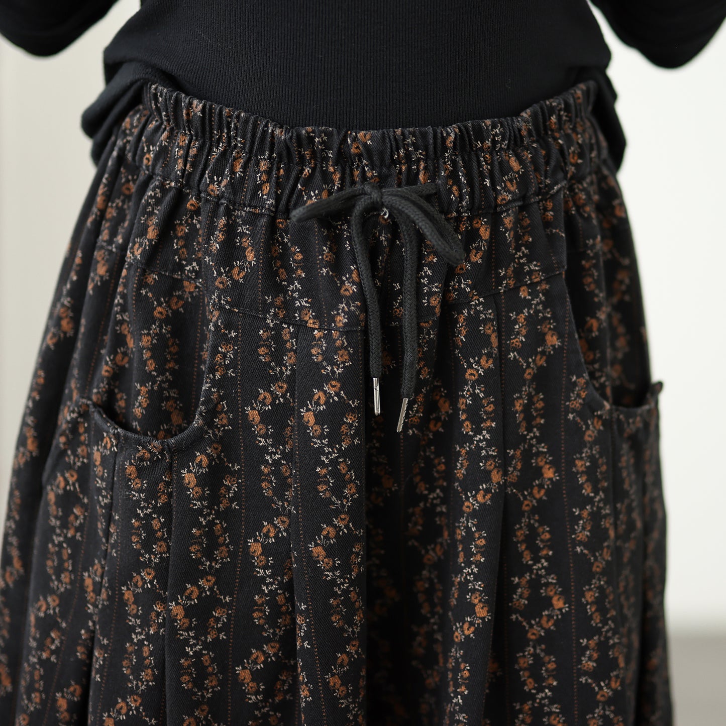 Women's Baggy Jeans Drawstring Elastic Waist Wide Leg