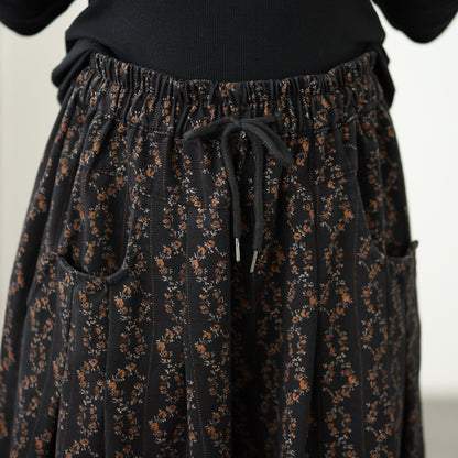 Women's Baggy Jeans Drawstring Elastic Waist Wide Leg