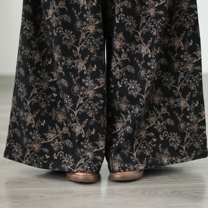 Women's Baggy Jeans Drawstring Elastic Waist Wide Leg