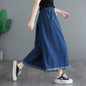 Elastic Waist Drawstring Wide Leg Pants