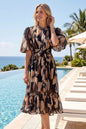 Effortless Elegance Floral Midi Dress - LAI MENG FIVE CATS