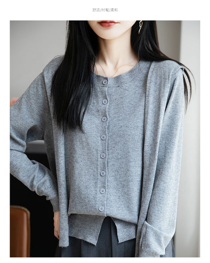 Women's Cardigan Sweater Knit Shawl Wraps Button Tops