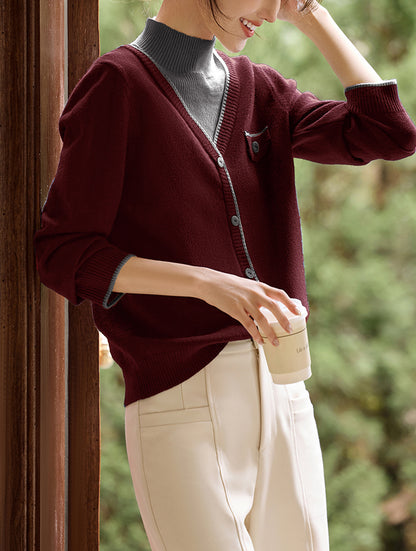 Women's Turtleneck Sweaters 2 in 1 Pullover Knit