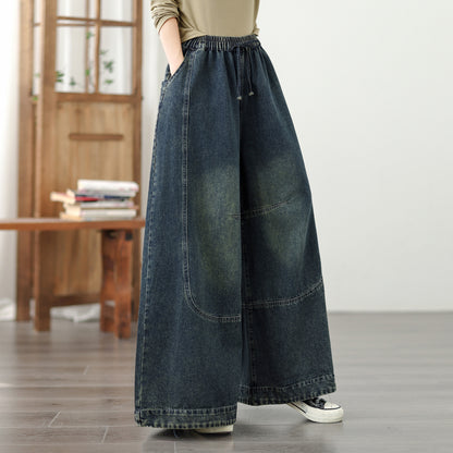 Women's Loose Jeans Baggy Wide Leg Denim Pants
