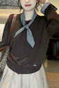 Women's Lightweight Plaid Sweater Cardigan Tops