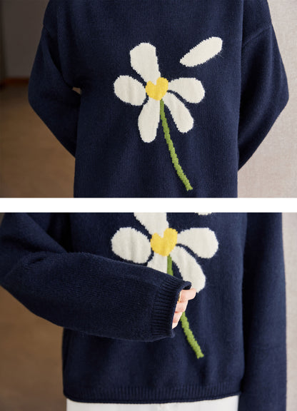 Women's Sweaters winter Long Sleeve Knit Tops Casual Blouse