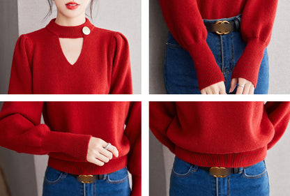 Women's Pullover Sweaters Knit Tops Casual Blouse