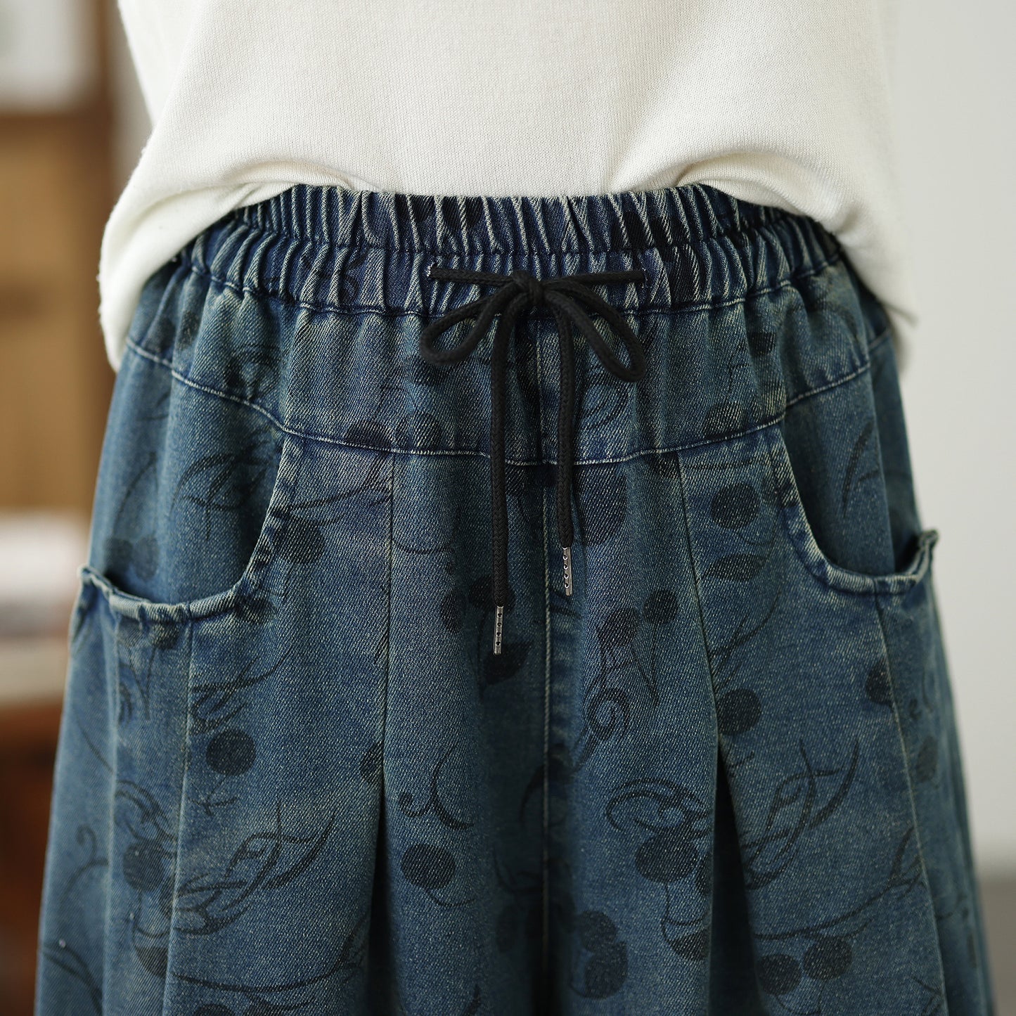Women's Loose Jeans Baggy Wide Leg Denim Pants