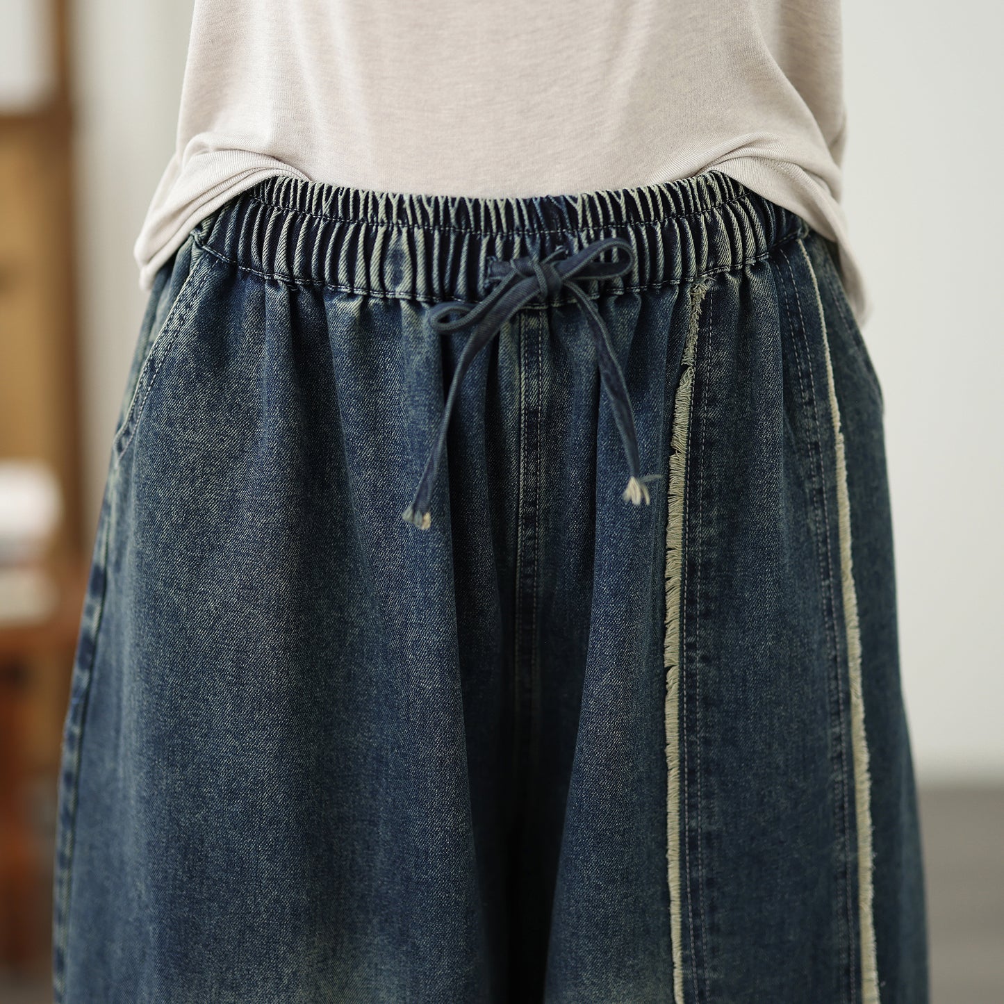 Women's Loose Jeans Baggy Wide Leg Denim Pants
