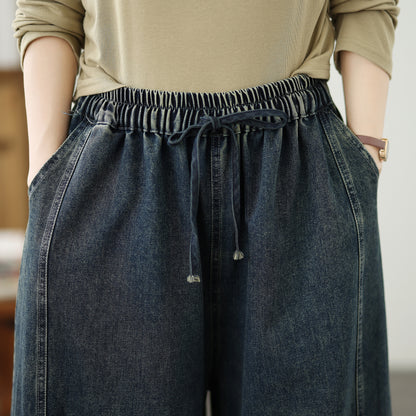 Women's Loose Jeans Baggy Wide Leg Denim Pants
