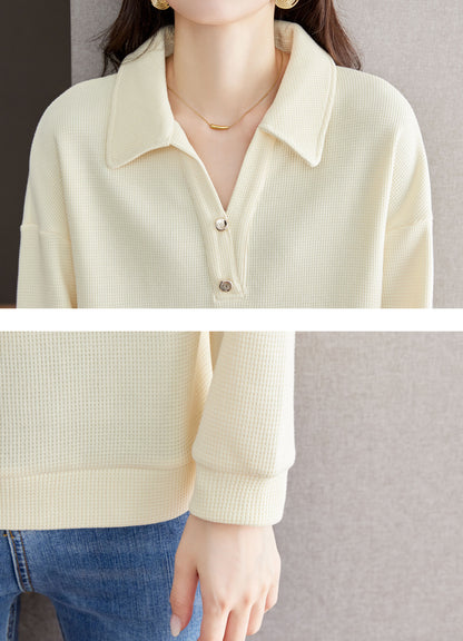 Women's Vintage Knit Casual Tunic Shirt Top