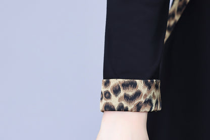 Women'sLong Sleeve Work Office Suit Dress with Pockets