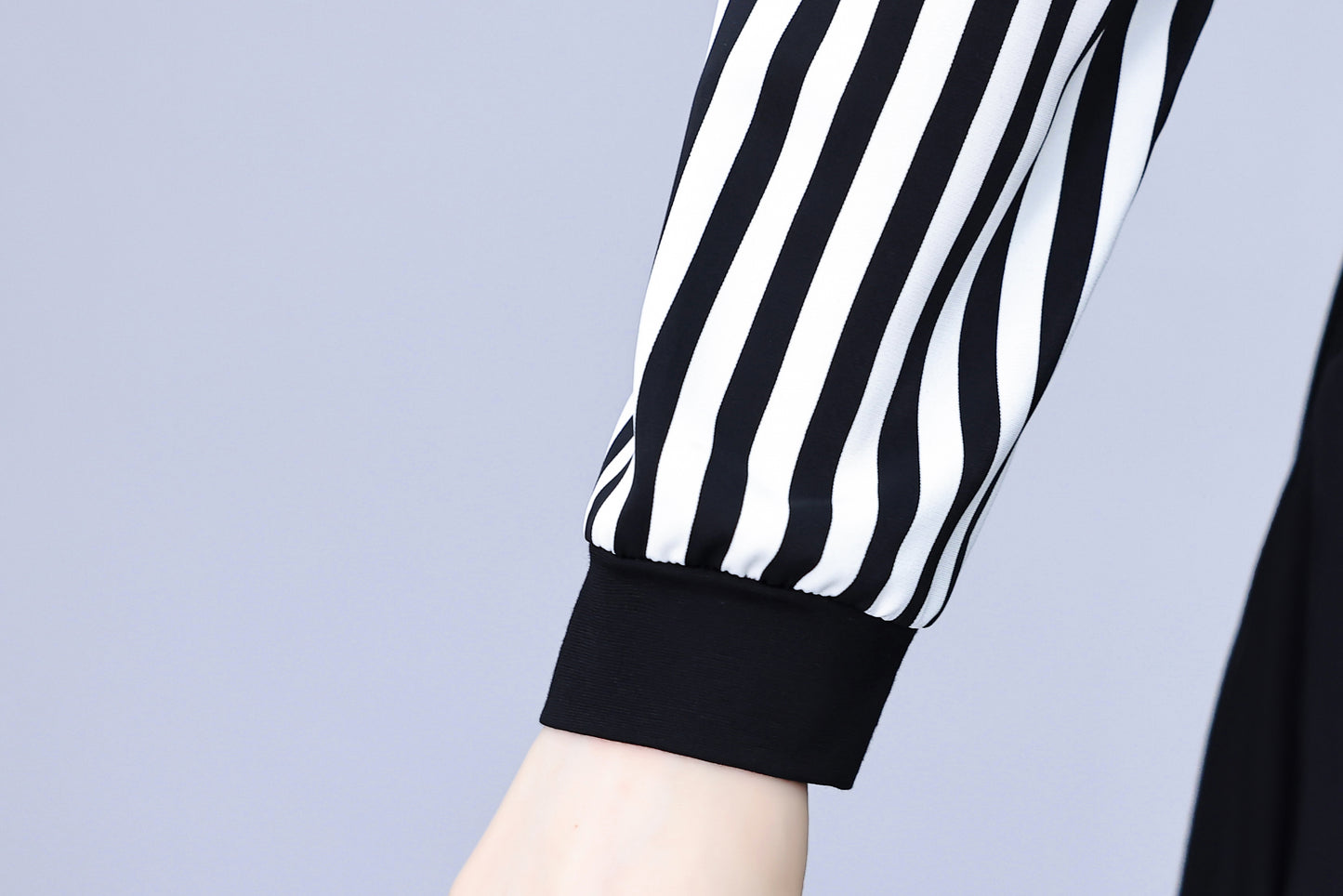 Women's V-Neck Long Sleeve with Pockets Black Dress