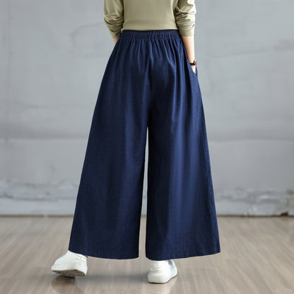 Women's Baggy Jeans Drawstring Waist Wide Leg